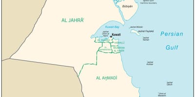 Ramani ya egaila kuwait