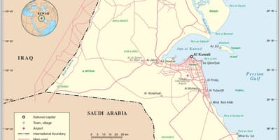 Ramani ya kaifan uwanja wa kuwait
