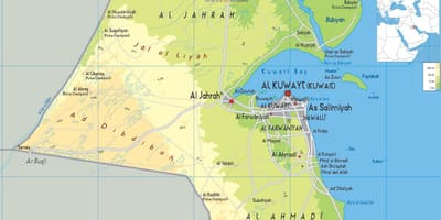 Ramani ya kuwait manispaa 