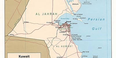 Ramani ya kuwait mto